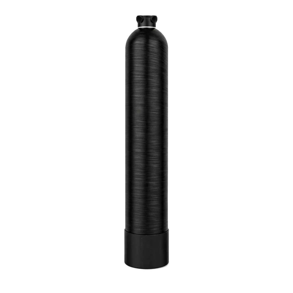 CleanLine Water Co. salt free water conditioner for Austin TX homes, single black template assisted crystallization tank that prevents limescale without salt, drain line or electricity